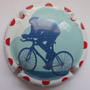 Marque : MIGNON Philippe N° Lambert : 113b Couleur : Polychrome, contour blanc à pois rouge Description : TDF 2021 - nom de la marque Emplacement : 