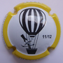 Marque : DEVILLE Jean-Paul N° Lambert : 11j Couleur : Polychrome, contour jaune Description : Montgolfière - nom de la marque  Emplacement : 