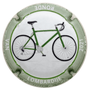 Marque : COMTESSE LA FEE N° Lambert : 23b recto Couleur : Contour vert - fond blanc Description : Tour de Lombardie 2021 - nom de la marque Emplacement : 