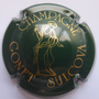 Marque : GONET -SULCOVA N° Lambert : 4 Couleur : Vert et or brillant Description : Femme en robe de soirée Emplacement : 