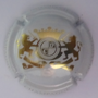 Marque : CHEURLIN Dangin N° Lambert : 31a Couleur : Fond blanc et or Description : Initiales dans cercle couronné encadré par 2 lions - nom de la marque - nom de la marque  Emplacement : 