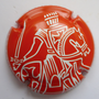 Marque : TAITTINGER N° Lambert : 119e Couleur : Orange et blanc, dessin gros traits Description : Cavalier  Emplacement : 