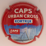 Marque : VEZIEN Marcel N° Lambert : 225 Couleur : Polychrome, fond rouge Description : Urban Cross Kortrijk - nom de la marque Emplacement : 