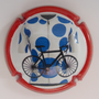 Marque : DEHU Louis N° Lambert : A71a Couleur : Polychrome - contour rouge Description : Vuelta 2024 - maillot à pois - nom de la marque Emplacement : 