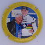 Marque : DEHU Louis N° Lambert : A73a Couleur : Polychrome - contour jaune Description : Raymond Poulidor et Mathieu Van der Poel - nom de la marque Emplacement : 