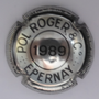 Marque : POL ROGER N° Lambert : 1989 Couleur : Métal, strié.  Description : Millésime 1989  Emplacement : 