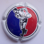 Marque : DUMONT Daniel N° Lambert : A1c Couleur : Polychrome, contour blanc Description : Joueur de rugby - nom de la marque Emplacement : 