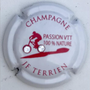 Marque : TERRIEN JF N° Lambert : H9311a Couleur : Blanc et Rose foncé avec 2 strass Description : Passion VTT  Emplacement : 