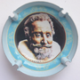 Marque : RICHARD - F N° Lambert : 9d verso Couleur : contour bleu pâle Description : Fêtes Henri IV 2022 - nom de la marque  Emplacement : 