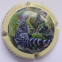 Marque : ORBAN Olivier N° Lambert : 27f Couleur : Polychrome, contour crème Description : Genette - nom de la marque   Emplacement :