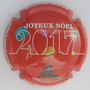 Marque : DEMILLY Albert  N° Lambert : 34a Couleur : Fond rouge Description : Joyeux Noël 2017 - nom de la marque  Emplacement : 