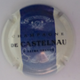 Marque : CASTELNAU (de) N° Lambert : 3 Couleur : Fond blanc, bande bleu Description : Mention Champagne de Castelnau Emplacement : 