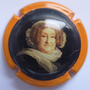 Marque : CLIQUOT (Veuve) N° Lambert : 149a variante 4 Couleur : Contour orange foncé Description : Portrait veuve Cliquot. Signature au verso  Emplacement : 