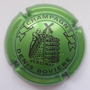 Marque : BOVIERE Denis N° Lambert : 15 Couleur : Vert métallisé et noir Description : Remuage - moulin à vent - nom de la marque  Emplacement : 