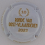 Marque : AUBRY Jean N° Lambert : 28b Couleur : Blanc et or Description : Ronde Van Oost-Vlaanderen 2023 - nom de la marque Emplacement : 