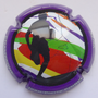 Marque : POIREL Jean-Pierre N° Lambert : 9a Couleur : Polychrome, contour violet Description : Rugby - nom de la marque Emplacement :
