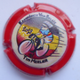 Marque : VAUTRAIN Marcel N° Lambert : 206 Couleur : Polychrome, contour rouge Description : Tim Merlier champion de Belgique 2019- nom de la marque  Emplacement : 