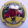 Marque : ROUYER Philippe N° Lambert : 165l Couleur : Jaune, noir et blanc, contour noir Description : Andraï Tchmil 2000 - Ronde Van Vlaanderen 2023 - nom de la marque  Emplacement : 