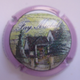 Marque : FAY Michel N° Lambert : 43e Couleur : Contour mauve Description : Maison - nom de la marque Emplacement : 
