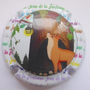 Marque : PIERRE Christophe  N° Lambert : 22f Couleur : Polychrome, Fond blanc Description : Le renard et le raisin - nom de la marque  Emplacement : 