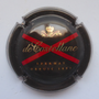 Marque : CASTELLANE (de) N° Lambert : 99c Couleur : Fond Noir   Description : X rouge - nom de la marque Emplacement : 