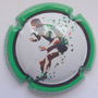 Marque : POIREL Jean-Pierre N° Lambert : 9b Couleur : Polychrome, contour vert foncé Description : Rugby - nom de la marque Emplacement :