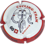 Marque : CEZ Bruno  N° Lambert : 31c Couleur : Blanc contour rouge.  Description : Vélo - club Waregem - nom de la marque sur le pourtour Emplacement : 