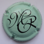 Marque : RACLOT Marinette N° Lambert : 59o Couleur : Vert et noir Description : Initiales  et nom de la marque Emplacement :