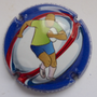 Marque : VEZIEN Marcel N° Lambert : A27 Couleur : Fond blanc, contour bleu Description : Rugby France 2023 - nom de la marque  Emplacement :