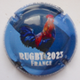 Marque : POILVERT-JACQUES N° Lambert : 11 Couleur : Polychrome, fond bleu Description : Rugby France 2023 - nom de la marque Emplacement :