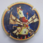 Marque : STRAUSS - GEORGETON N° Lambert : A15a Couleur : Polychrome, contour orange Description : Moulin à vent - nom de la marque Emplacement : 