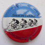 Marque : DAVID - HEUCQ Henri N° Lambert : A54b Couleur : Fond bleu, blanc, rouge Description : TDF 2023 - cyclistes - nom de la marque Emplacement : 
