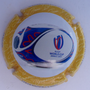 Marque : BRUNEAUX Jean N° Lambert : 3 Couleur : Fond blanc, contour jaune Description : Coupe du monde de rugby 2023 - nom de la marque Emplacement : 