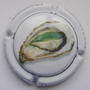 Marque : COURTY - LEROY N° Lambert : 87 Couleur : Fond blanc Description : Huitre Marennes Oléron - nom de la marque Emplacement : 
