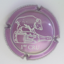 Marque : RIGAUT Etienne N° Lambert : 9c Couleur : Violet et blanc Description : Ours et bouteille - nom de la marque Emplacement :
