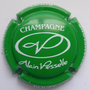 Marque : VESSELLE Alain N° Lambert : 21e Couleur : Vert et blanc Description : Initiales cursives  Emplacement : 