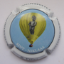 Marque : DEHEURLES Daniel N° Lambert : 37h Couleur : Fond bleu, contour blanc Description : Montgolfière - Nom de la marque sur le pourtour Emplacement : 
