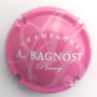 Marque : BAGNOST Arnaud N° Lambert : 20p Couleur : Rose et blanc Description : Nom de la marque  Emplacement : 