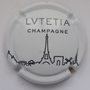Marque : LVTETIA N° Lambert : NR Couleur : Fond blanc Description : Frise "Paris" - nom de la marque  Emplacement : 