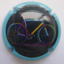 Marque : ESSOYES N° Lambert : A1 Couleur : Polychrome, contour bleu  Description : TDF Féminin - nom de la marque   Emplacement : 