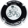 Marque : CEZ Bruno  N° Lambert : 31a Couleur : Noir contour blanc.  Description : Cycliste club Waregem - nom de la marque sur le pourtour Emplacement : 