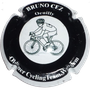 Marque : CEZ Bruno  N° Lambert : 31a Couleur : Noir contour blanc.  Description : Cycliste club Waregem - nom de la marque sur le pourtour Emplacement : 