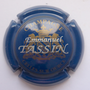 Marque : TASSIN Emmanuel N∞ Lambert : 3  Couleur : Bleu Description : Blason couronné soutenu par deux lions au-dessus de la marque   Emplacement : 