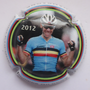 Marque : ETIENNE Daniel N° Lambert : 14a Couleur : Polychrome, Description : Philippe Gilbert Championnat du monde 2012 - nom de la marque Emplacement : 