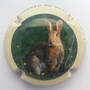 Marque : ORBAN Olivier N° Lambert : 27e Couleur : Polychrome, contour crème Description : Lapin - nom de la marque   Emplacement :