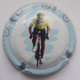 Marque : VINCENT - LAMOUREUX  N° Lambert : A5 Couleur : Polychrome, contour bleu Description : Tour de Bretagne 2023 - nom de la marque Emplacement : 