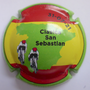 Marque : ALICE Marie (veuve)  N° Lambert : 9d  Couleur : Polychrome, contour vert   Description : Clasica San Sebastian - nom de la marque   Emplacement : : 