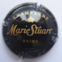 Marque : STUART MARIE N° Lambert : A14 Couleur : Fond noir Description : Nom de la marque au-dessous d'une couronne  Emplacement : 