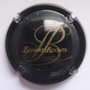Marque : BONNET - LECONTE N° Lambert : 9 Couleur : Noir et or Description : Initiales BL  - Nom de la marque  Emplacement : 
