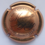 Marque : RACLOT Marinette N° Lambert : 17 Couleur : Cuivre foncé et noir Description : Nom de la marque en lettres stylisées Emplacement : 